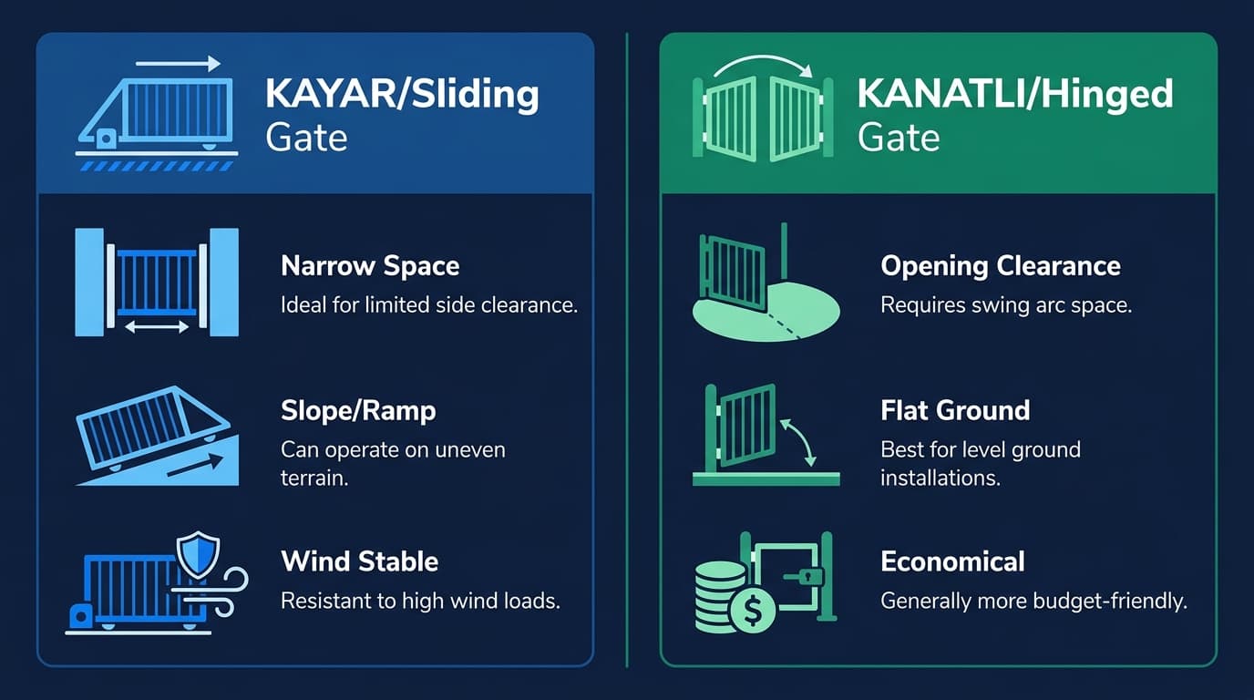 Kayar Kapı mı, Kanatlı Kapı mı? Bahçe Kapısı Seçimi