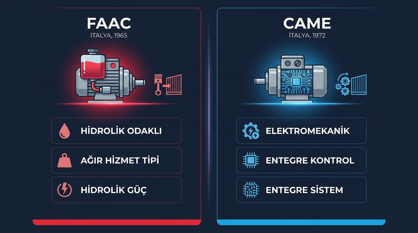 FAAC mı, CAME mi? Kapı Motoru Karşılaştırması